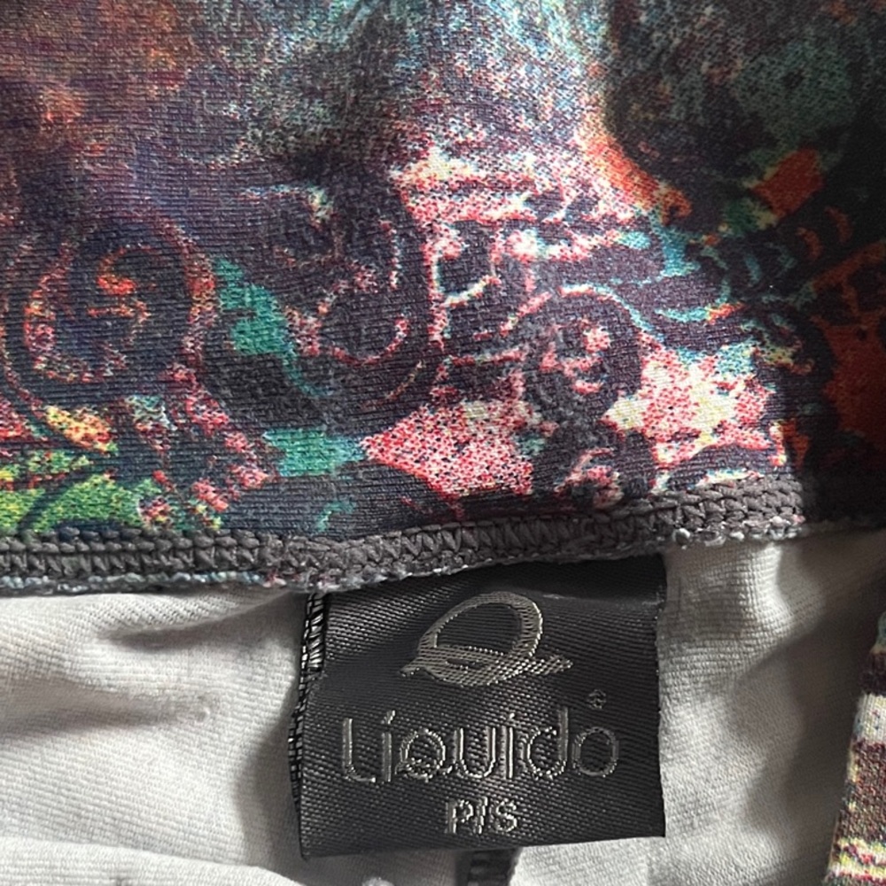Liquido Colorful Abstract Leggings